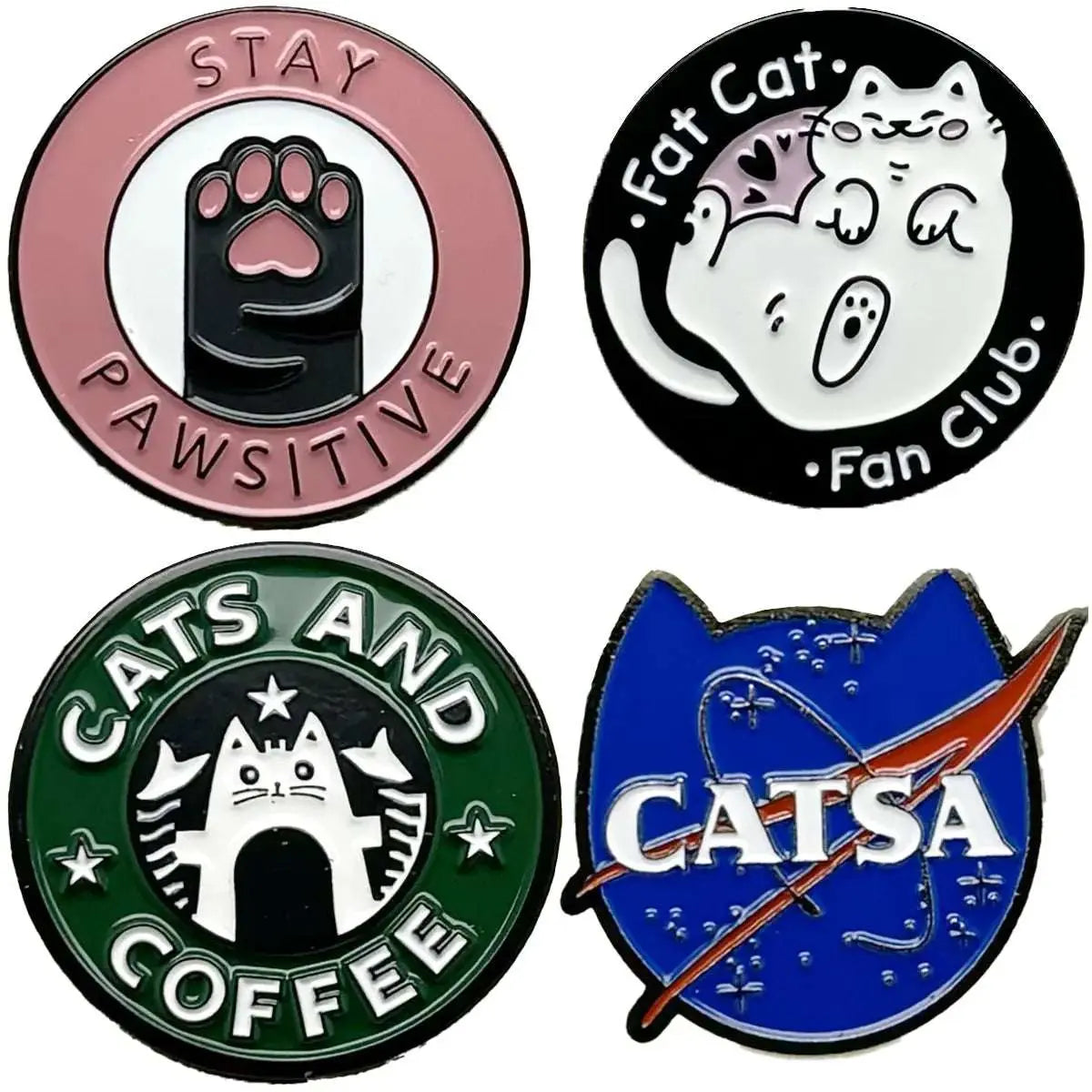 Cat Enamel Pins Set I Amiees
