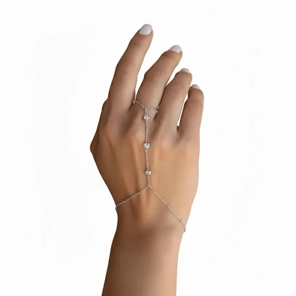 Crystal Hand Chain Bracelet Amiees