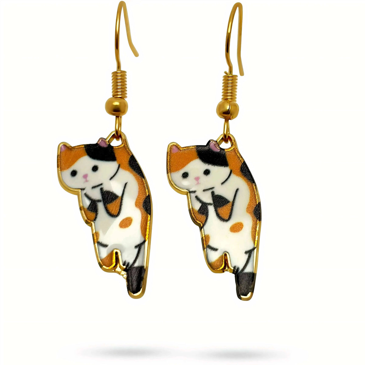Dangling Cat Earrings Amiees