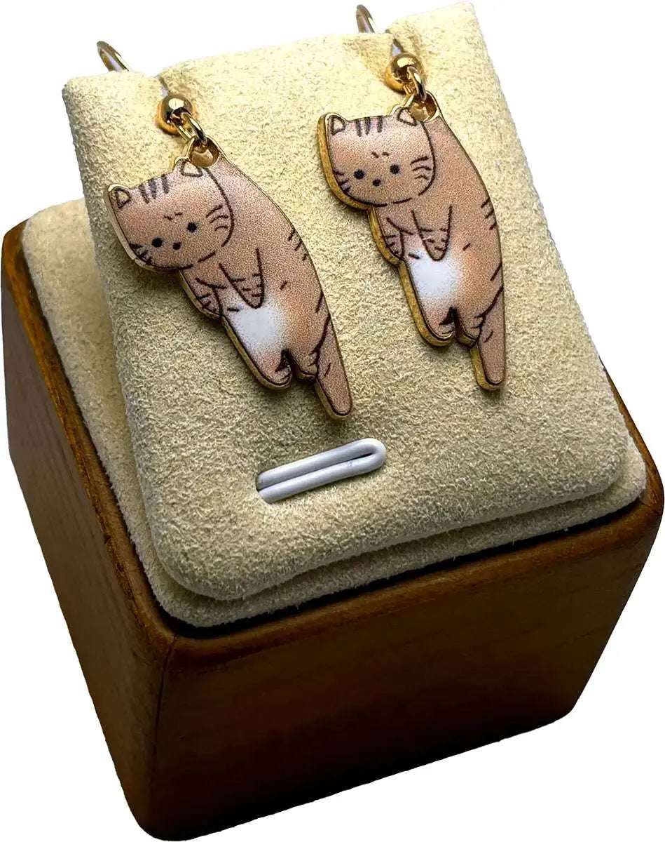Dangling Cat Earrings Amiees