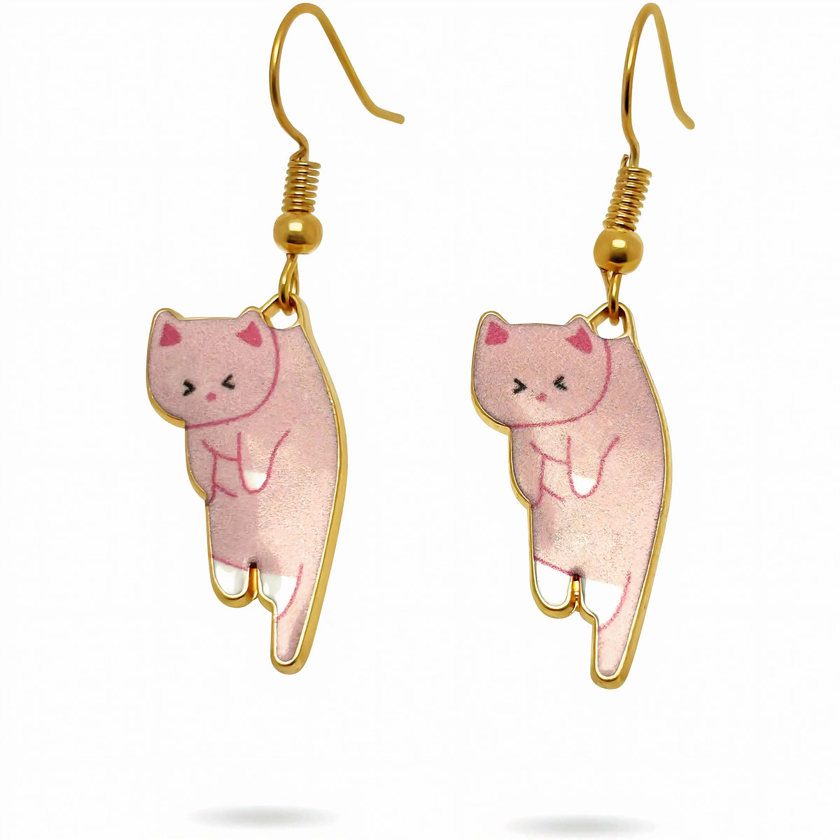 Dangling Cat Earrings Amiees