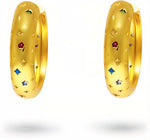 Celestial Rainbow Dome Huggie Earrings – Gold Vermeil Amiees