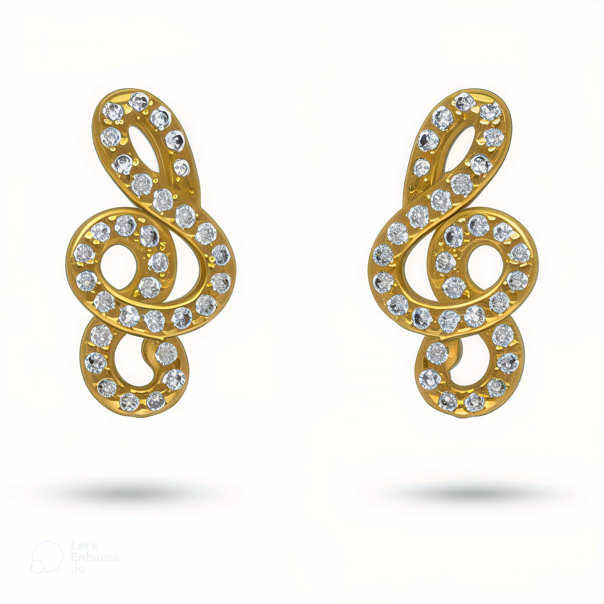 Treble 14K Gold Music Note Earrings Amiees