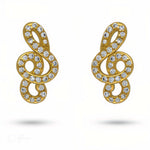Treble 14K Gold Music Note Earrings Amiees
