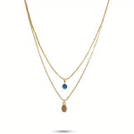 Protection Set: Evil Eye Bracelet & Hamsa Necklace Set Amiees