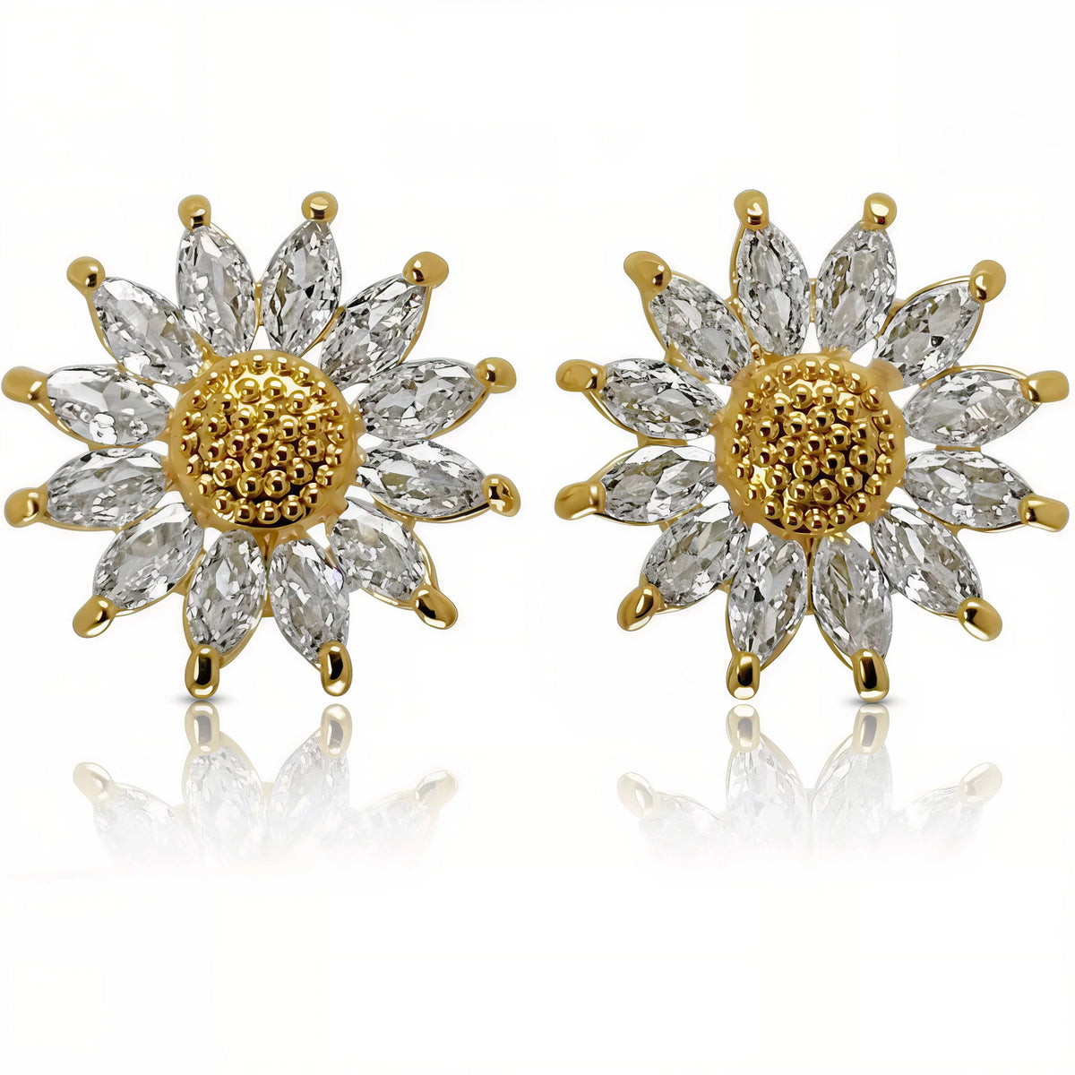 Radiant Bloom Flower Earrings Amiees