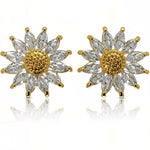Radiant Bloom Flower Earrings Amiees
