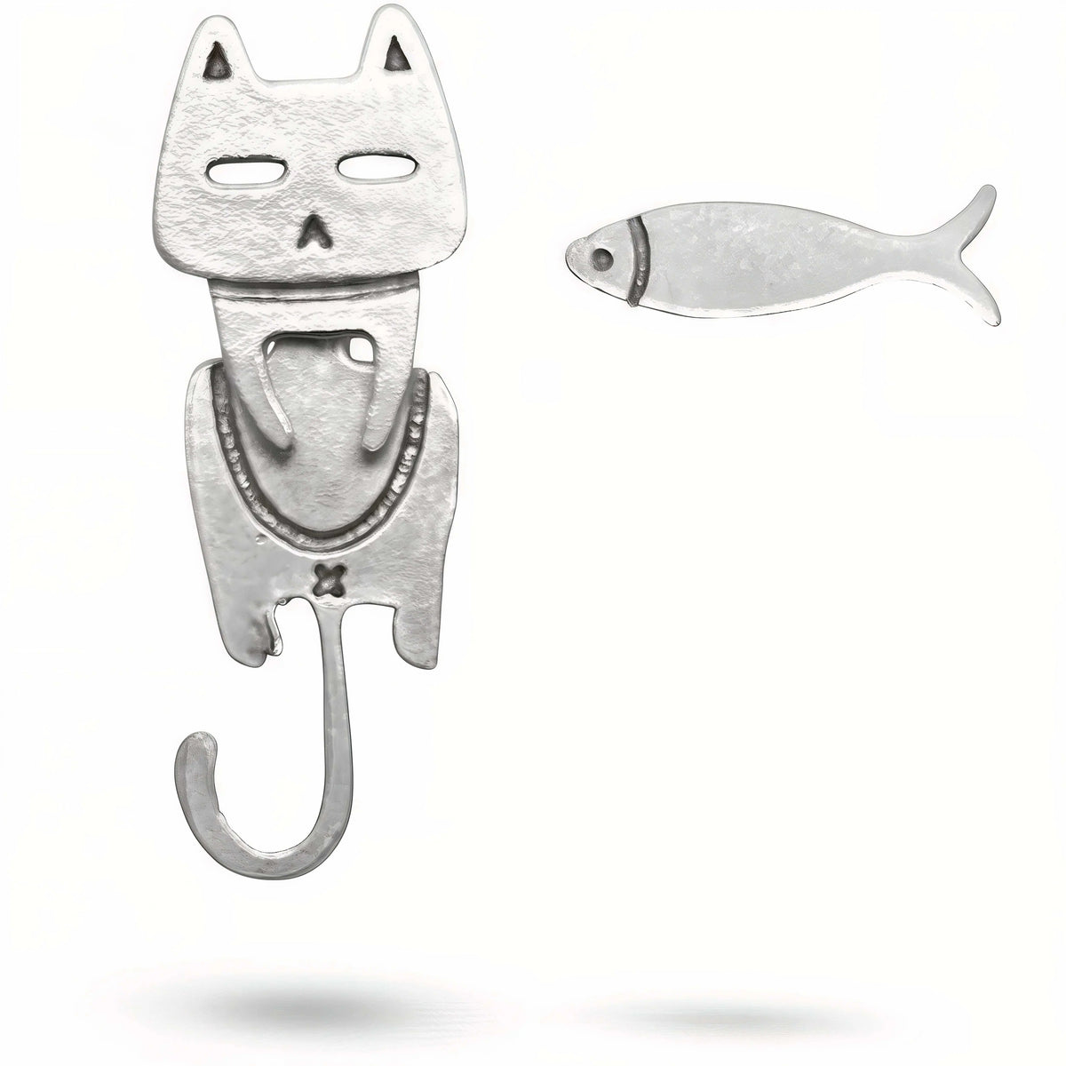 Silver Cat Earrings Amiees