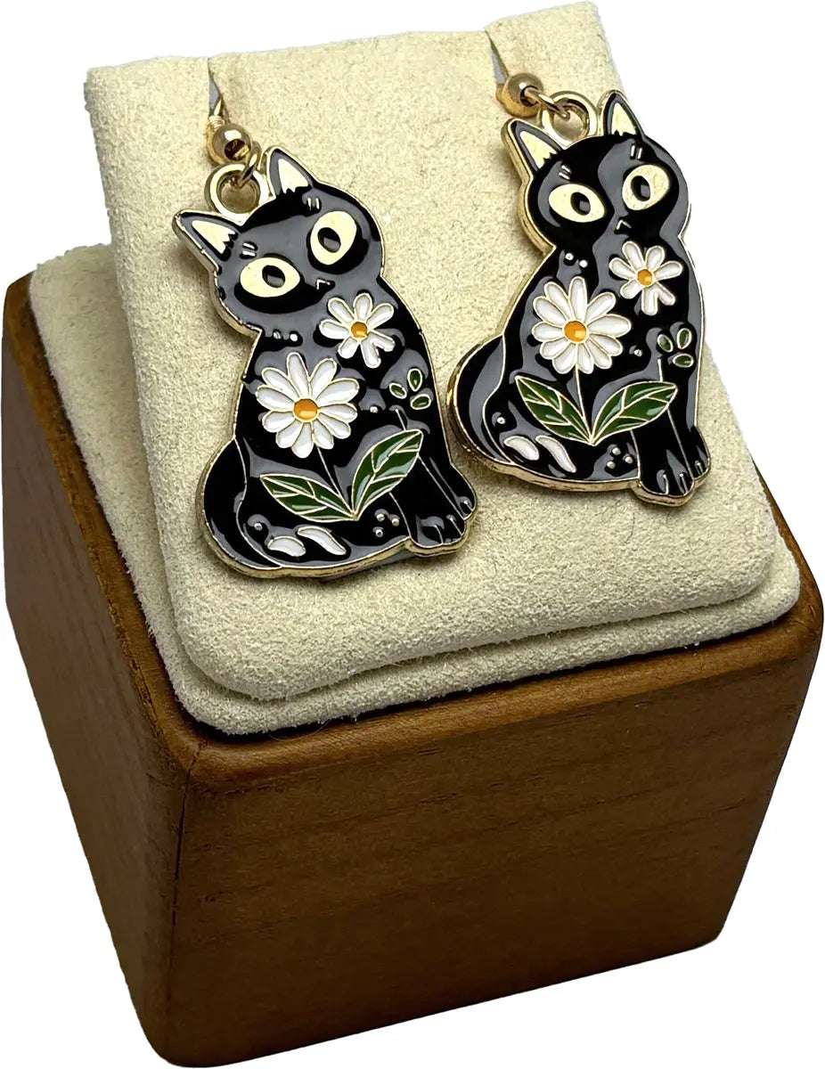 Flower Kitty Earrings Amiees