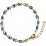 Evil Eye Beaded Charm Bracelet - Ciel Amiees