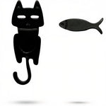 Silver Cat Earrings Amiees