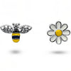 Sterling Silver Bee & Daisy Earrings