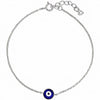 Sterling Silver Evil Eye Bracelet
