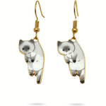 Dangling Cat Earrings Amiees