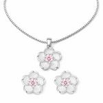 Crystal Blossom Jewelry Set Amiees