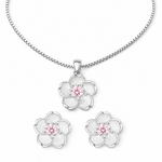 Crystal Blossom Jewelry Set Amiees