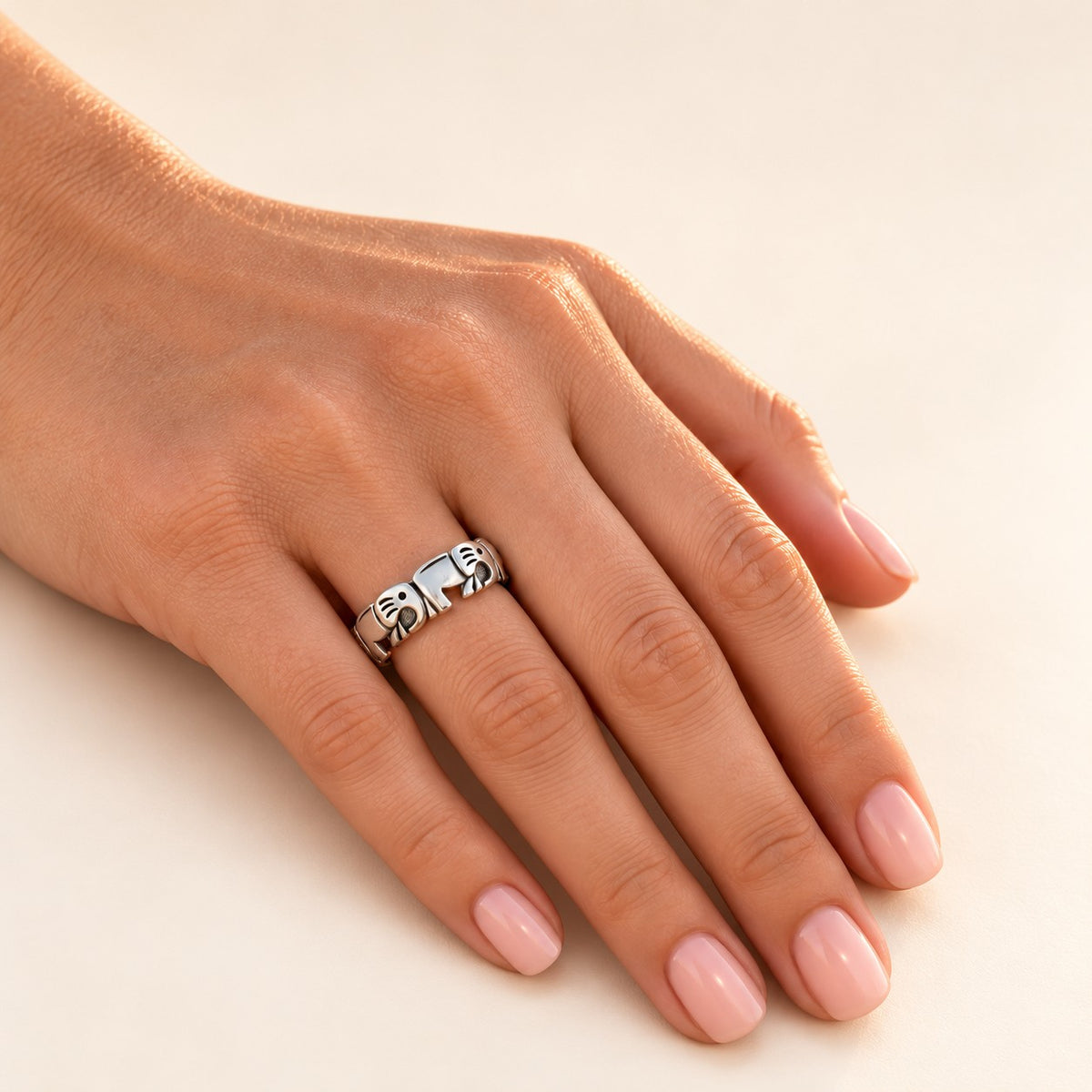 Sterling Silver Elephant Ring