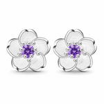 Crystal Blossom Stud Earrings Amiees