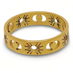 Celestial Set: Star Earrings & Sun and Moon Ring Amiees