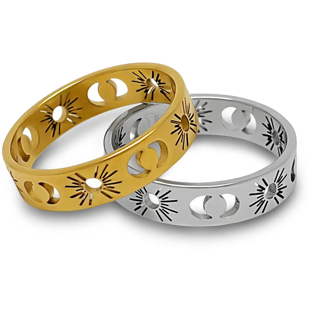 Celestial Sun and Moon Ring_Amiees