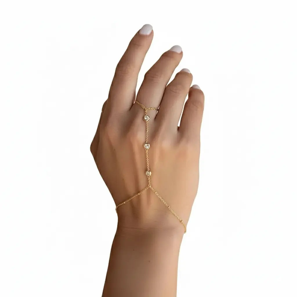 Crystal Hand Chain Bracelet Amiees