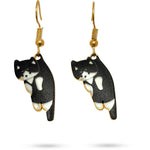 Cute Dangling Cat Earrings_Amiees