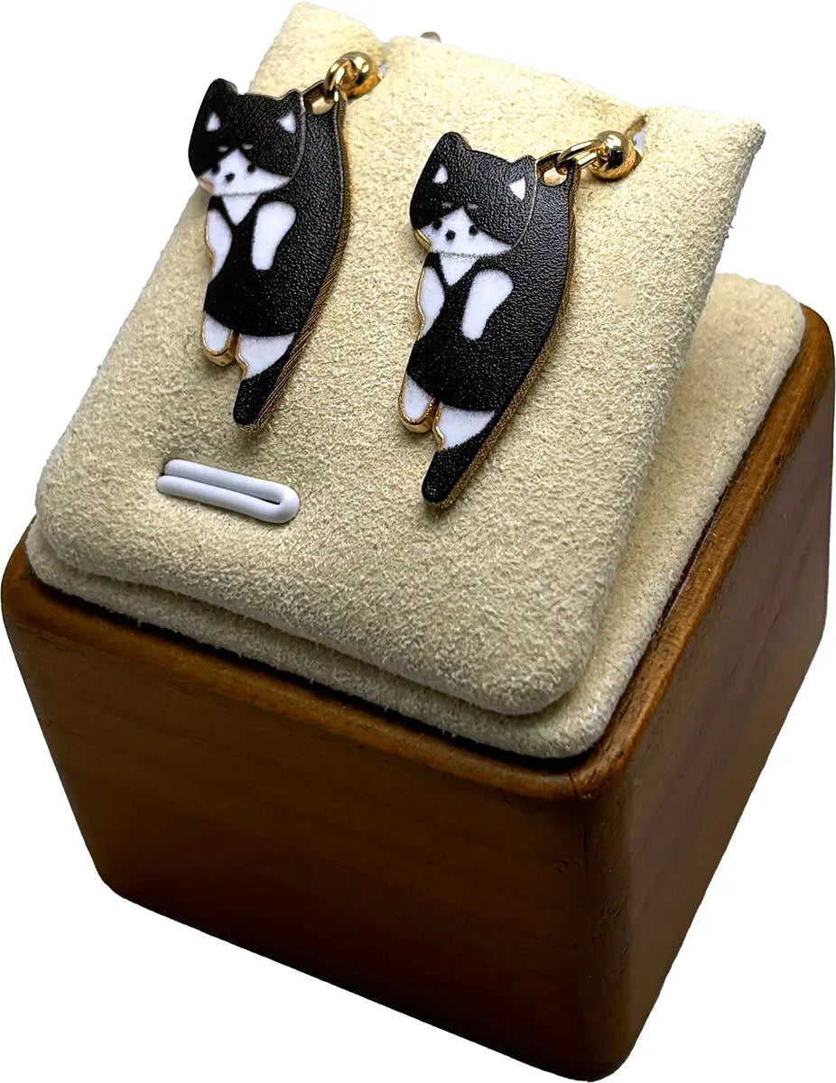 Cute Dangling Cat Earrings_Amiees