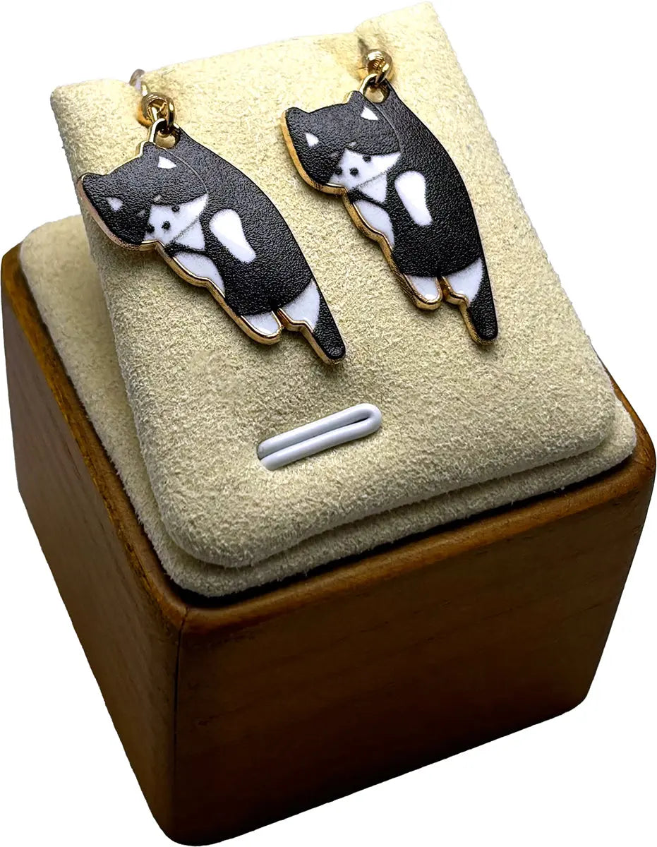 Cute Dangling Cat Earrings_Amiees