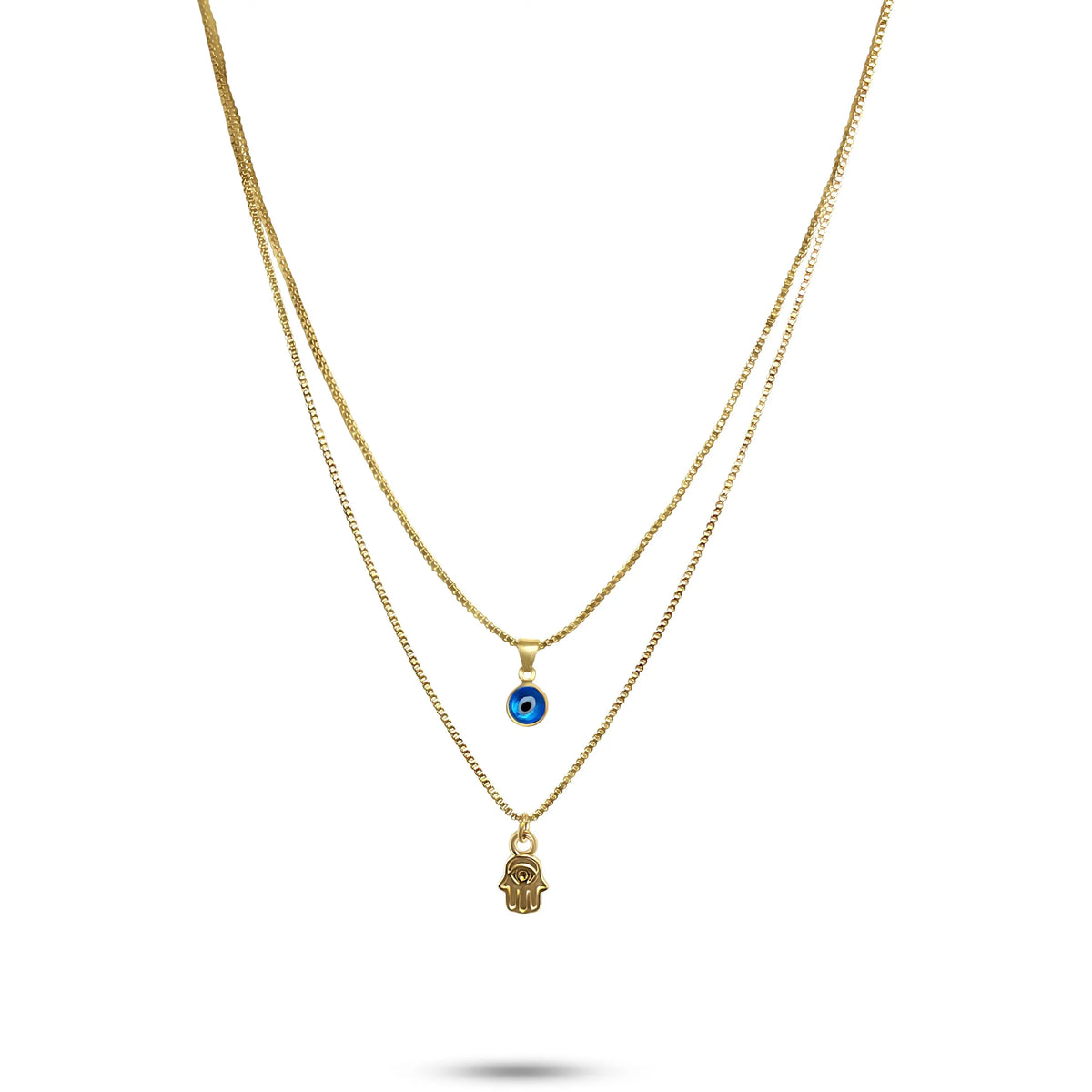 Evil Eye & Hamsa Necklace Set Amiees