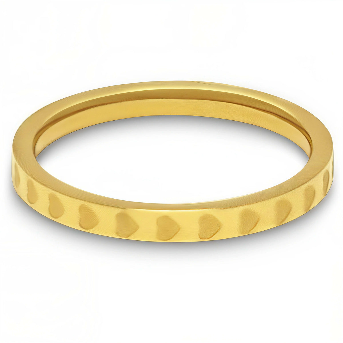 Golden Heart Etched Stacking Ring – Minimal & Meaningful Amiees
