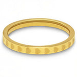 Golden Heart Etched Stacking Ring – Minimal & Meaningful Amiees