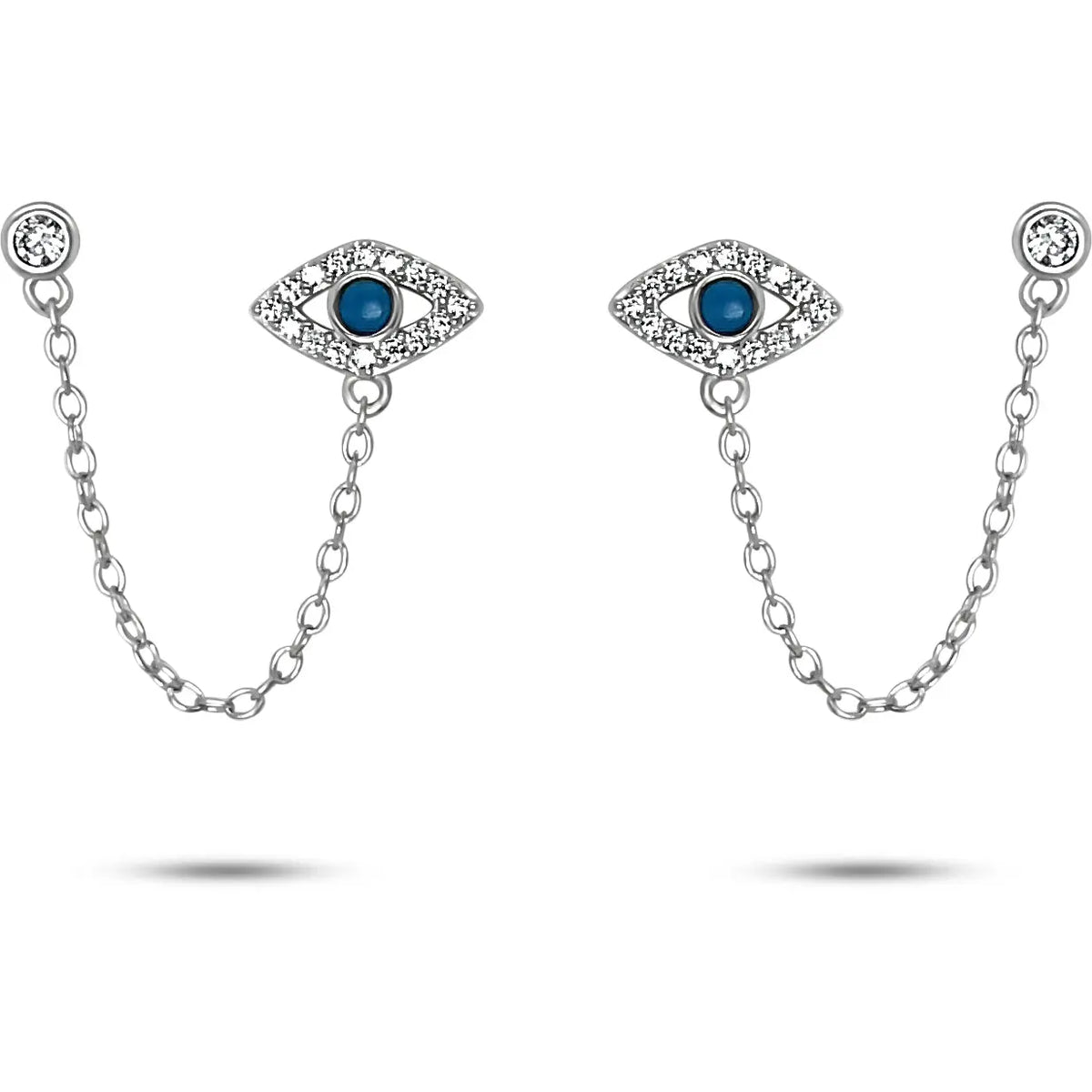 Turquoise Zircon Evil Eye Earrings Amiees