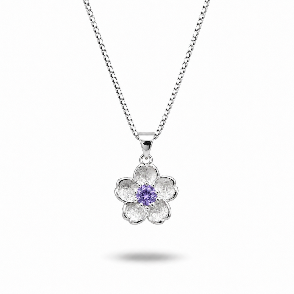 Crystal Blossom Pendant Necklace Amiees