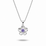 Crystal Blossom Pendant Necklace Amiees