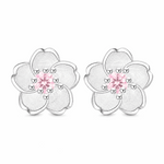 Crystal Blossom Stud Earrings Amiees