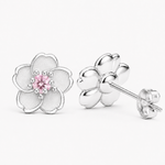 Crystal Blossom Stud Earrings Amiees