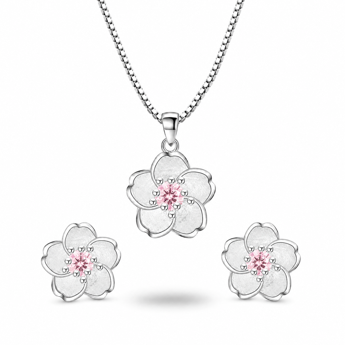 Crystal Blossom Jewelry Set Amiees