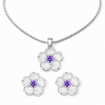 Crystal Blossom Jewelry Set Amiees