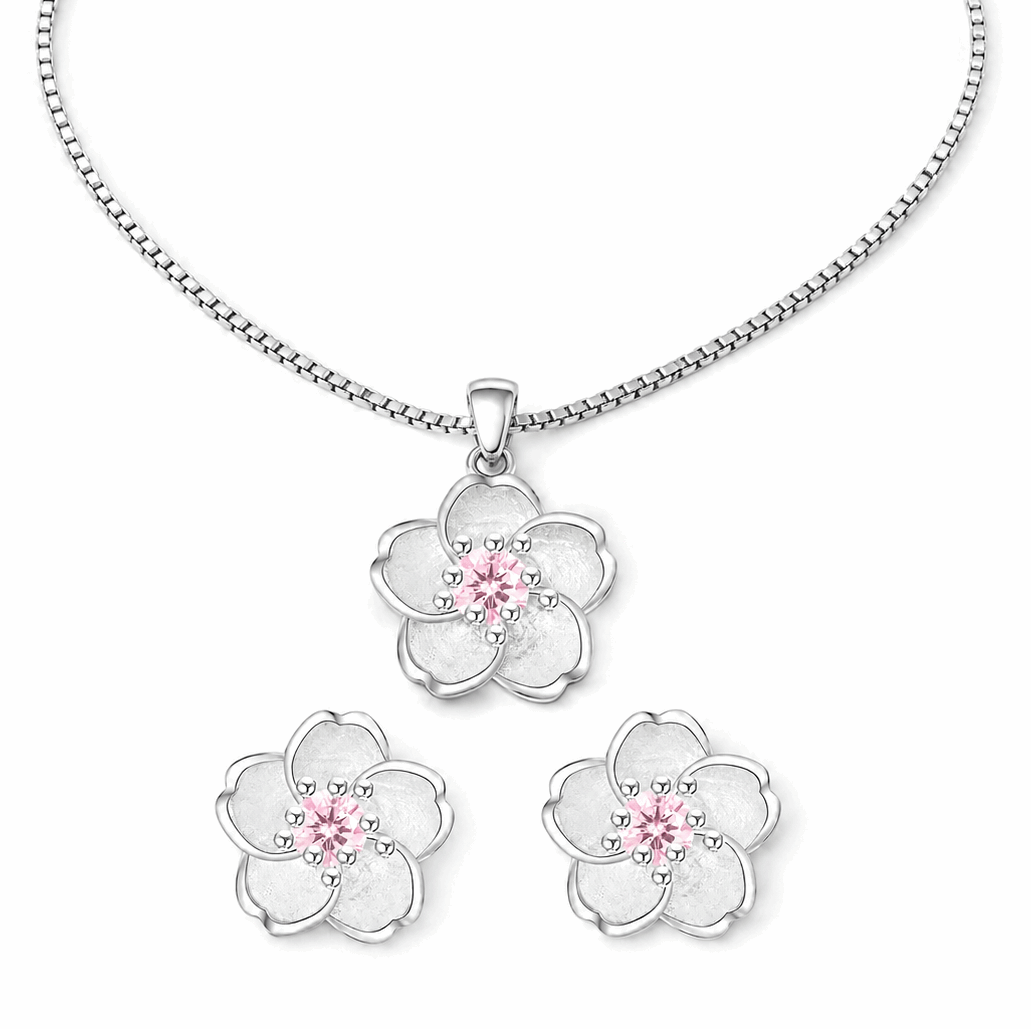 Crystal Blossom Jewelry Set Amiees