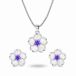Crystal Blossom Jewelry Set Amiees