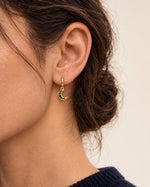 Celestial Gold Huggie Earrings – Moon & Star Duo