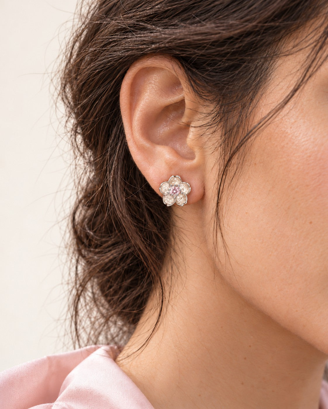 Crystal Blossom Stud Earrings