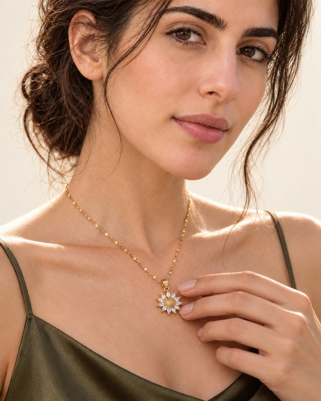 Radiant Bloom Flower Necklace