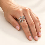 Silver Leaf Ring