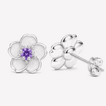 Crystal Blossom Stud Earrings Amiees